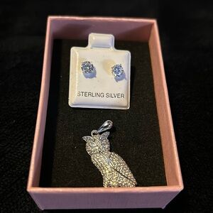 Swarovski crystal won in auction it a owl🦉and sterling silver Swarovski crystal